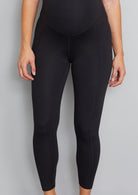 squat proof maternity leggings black
