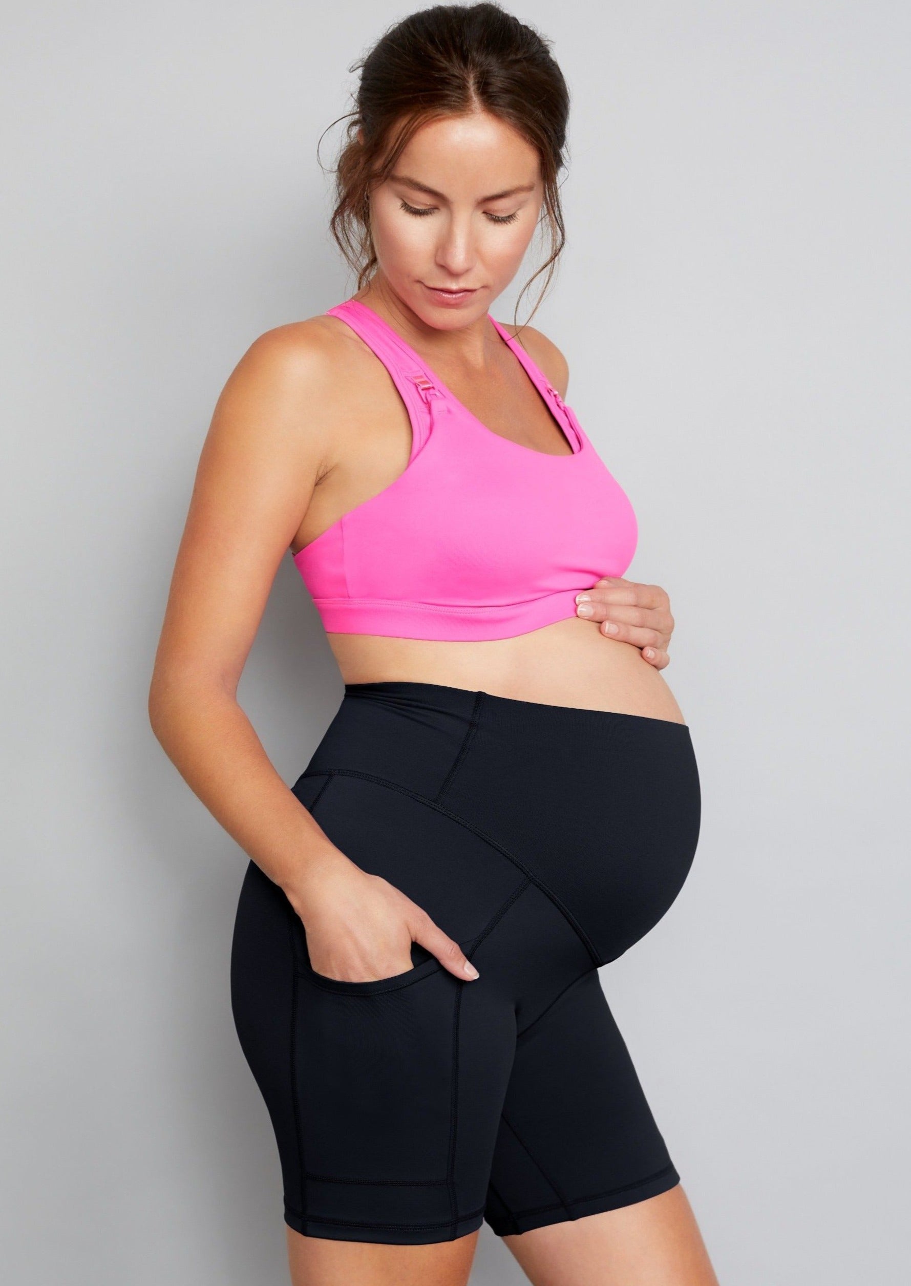 Maternity Cycling Shorts - Jet Black