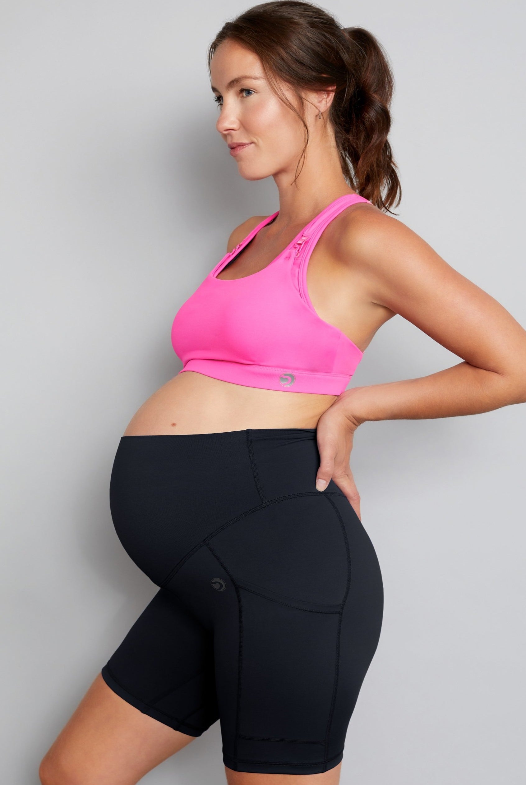 Maternity Cycling Shorts - Jet Black