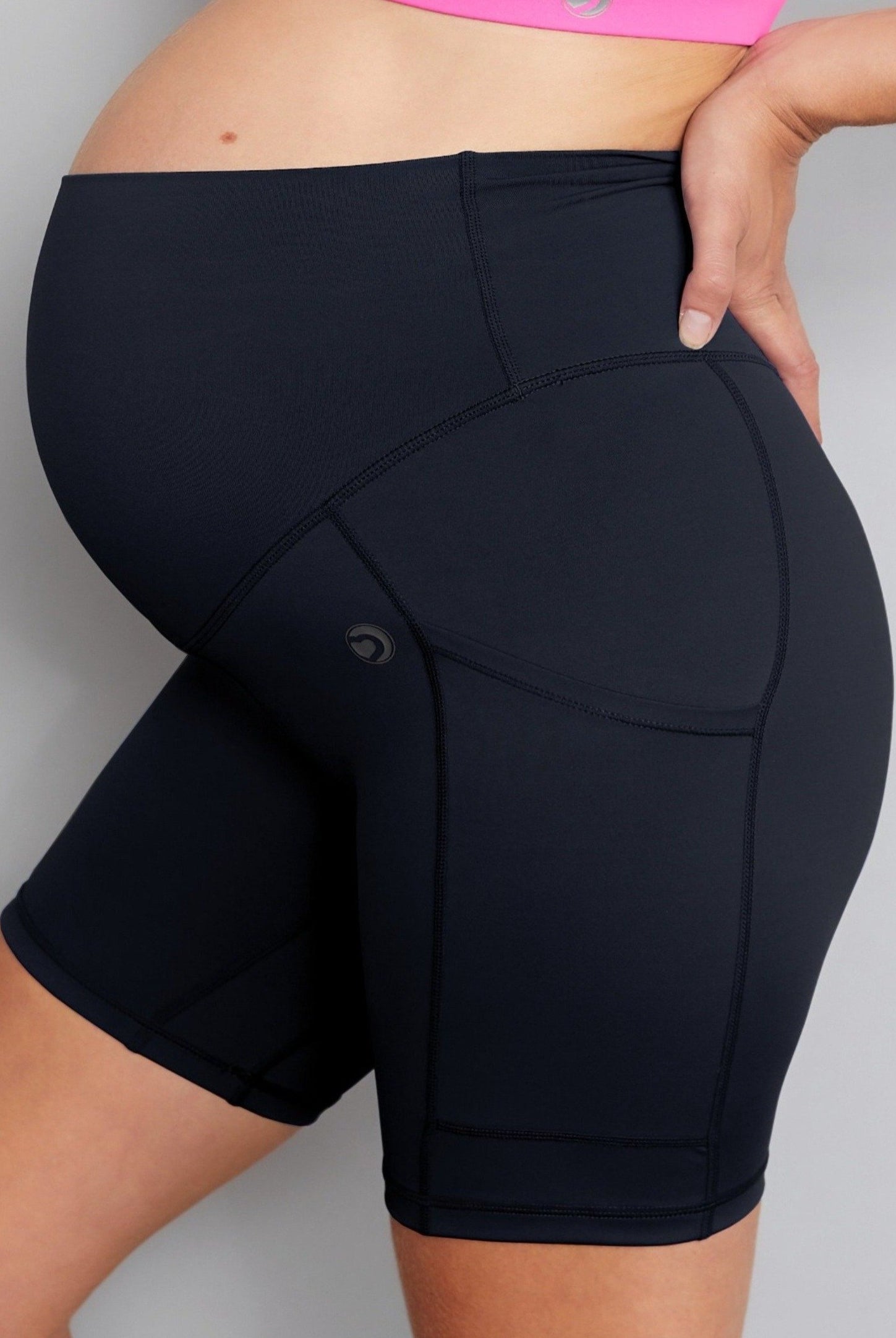 Maternity Cycling Shorts - Jet Black