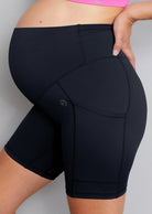 Maternity Cycling Shorts - Jet Black