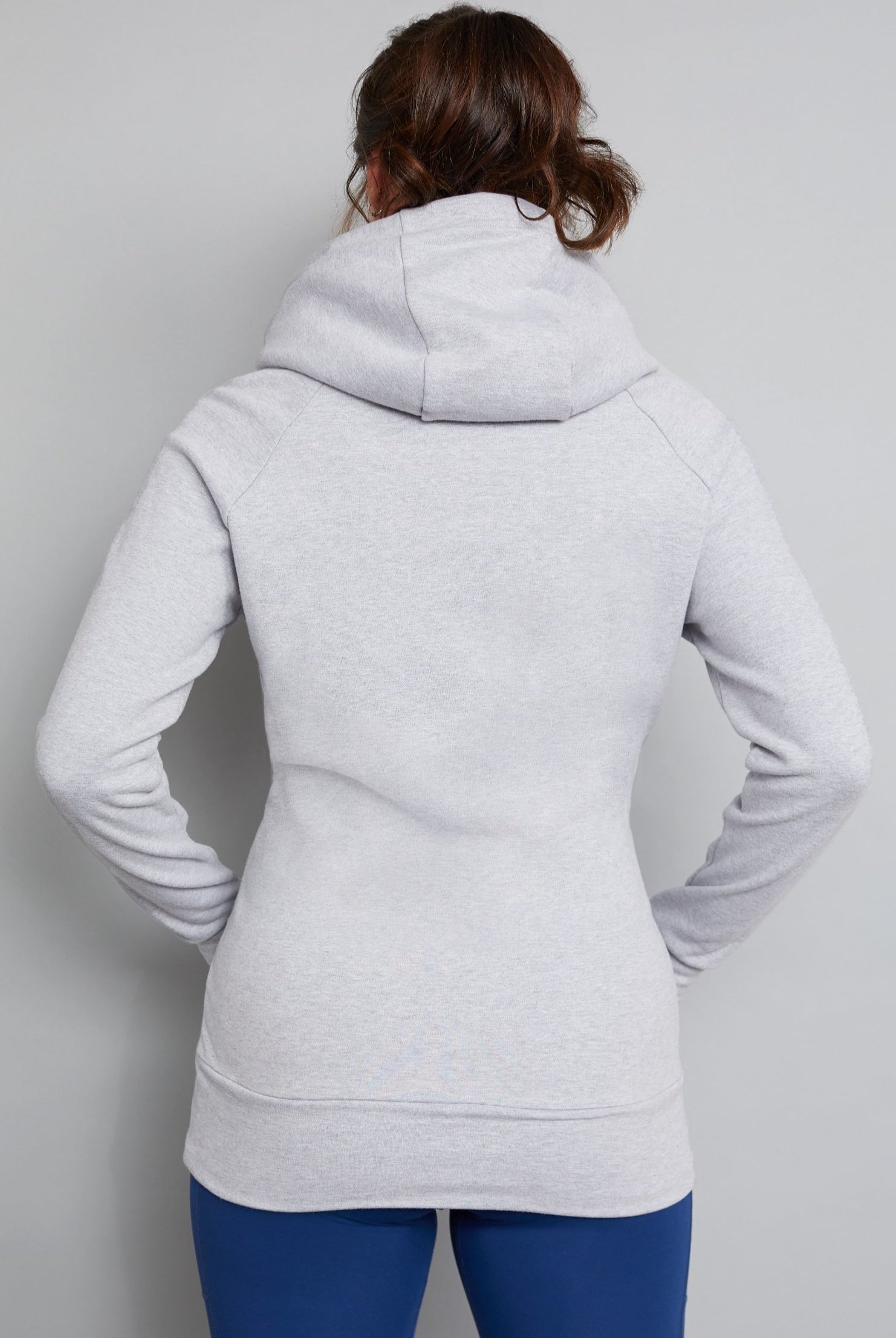 breastfeeding hoodie grey