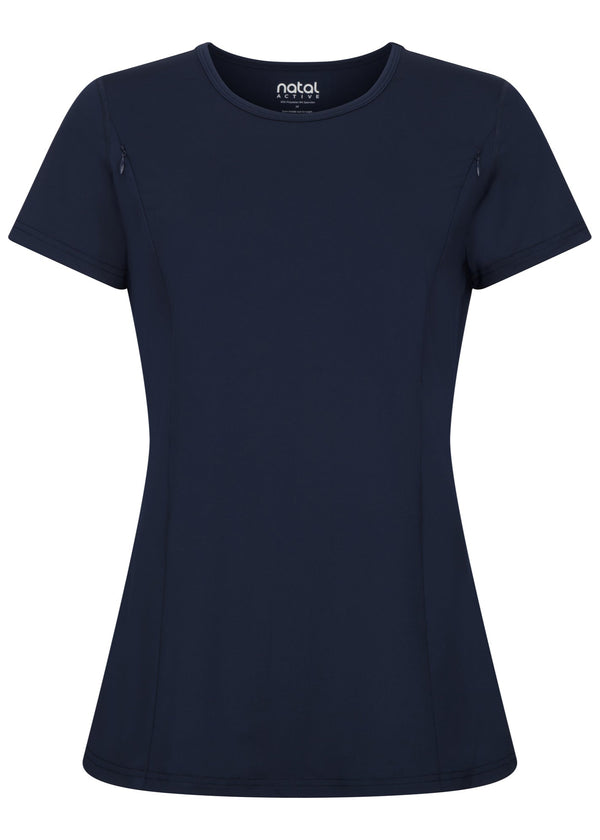 Maternity & Breastfeeding T-shirt - Midnight Blue