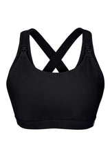 Nursing Sports Bra - Artemis 2.0 Jet Black (B-G cup)