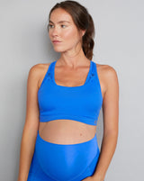 Maternity Leggings Bright blue with matching nursing bra