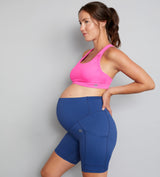 Maternity Shorts - Navy Blue