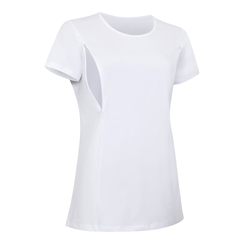Maternity & Breastfeeding T-shirt - Bright White