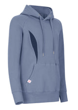 Blue Breastfeeding hoodie side