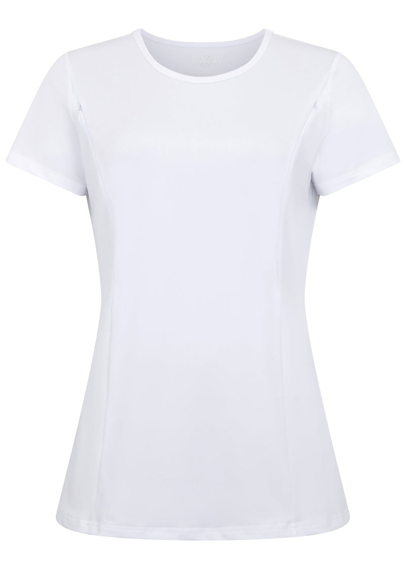 Maternity & Breastfeeding T-shirt - Bright White