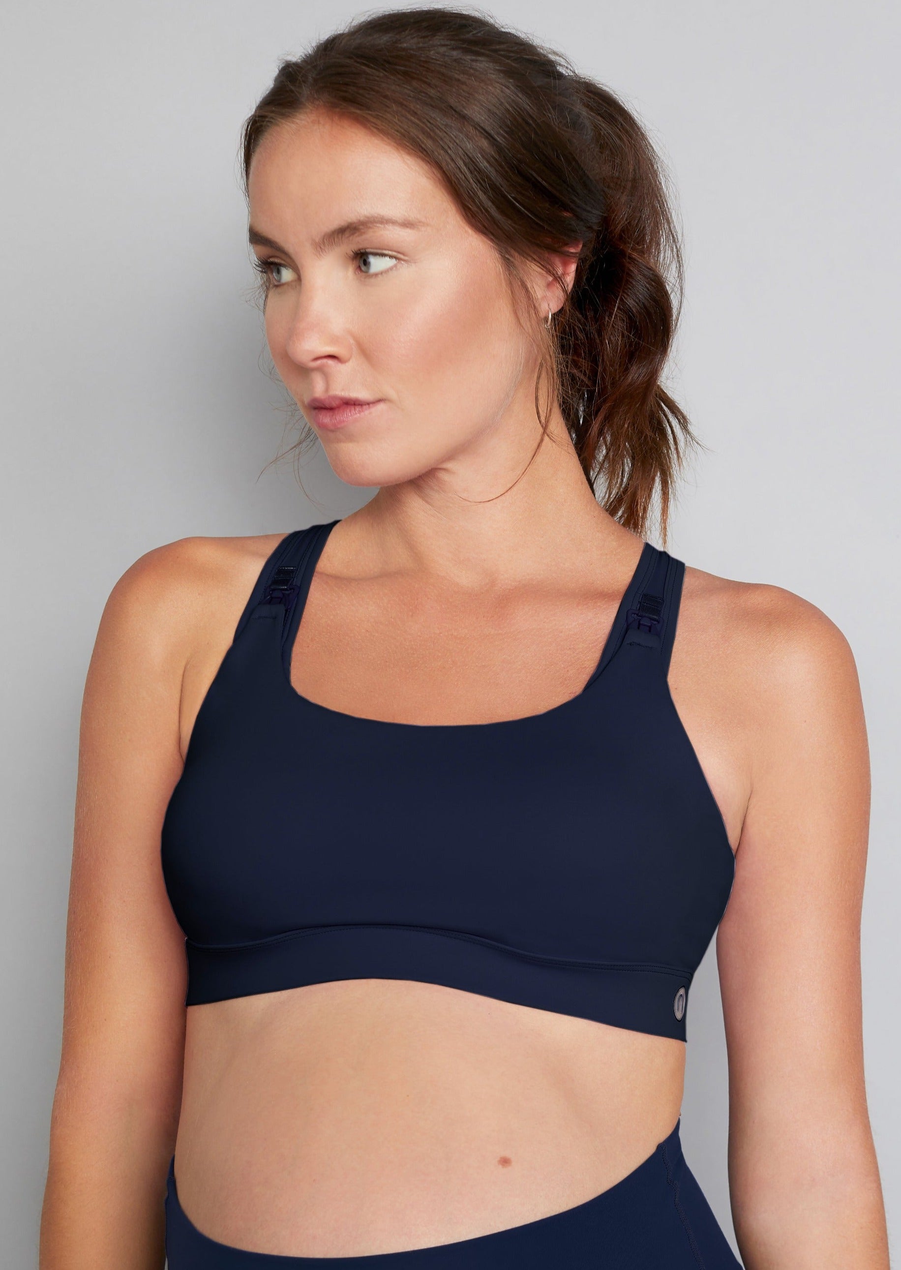 Nursing sports bra dark blue