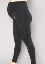 Panther Maternity & Postnatal Leggings - Jet Black