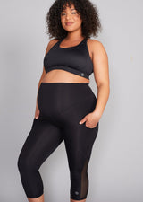 Luxe Maternity & Postnatal Crop Leggings - Soft Black