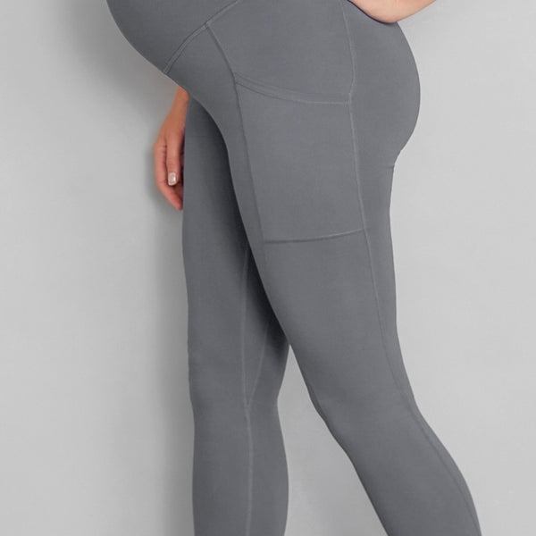 Luxe Maternity Postnatal Leggings Soft Grey Natal Active
