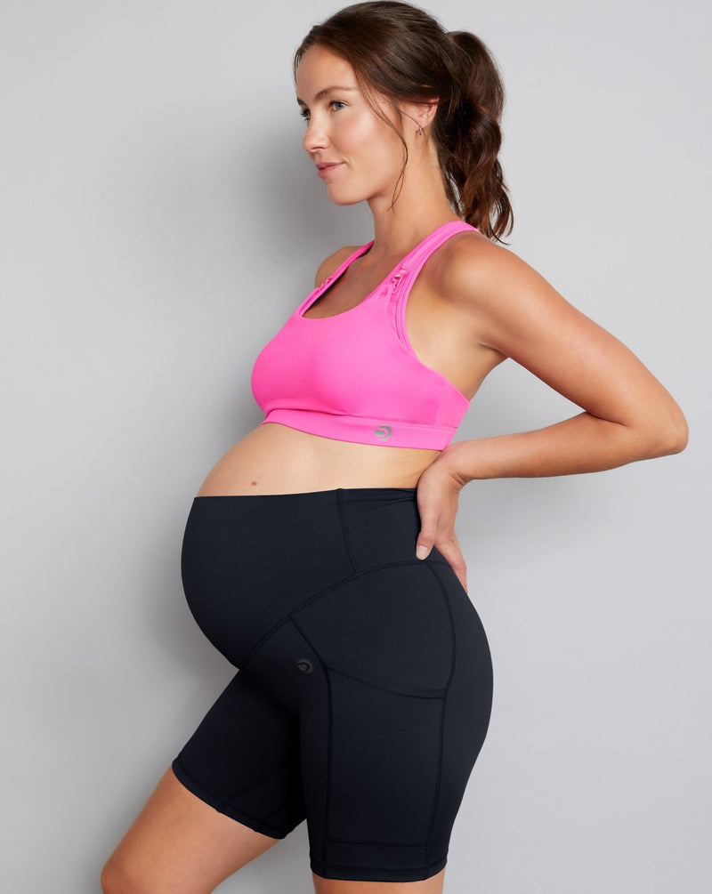 Maternity Cycling Shorts - Jet Black