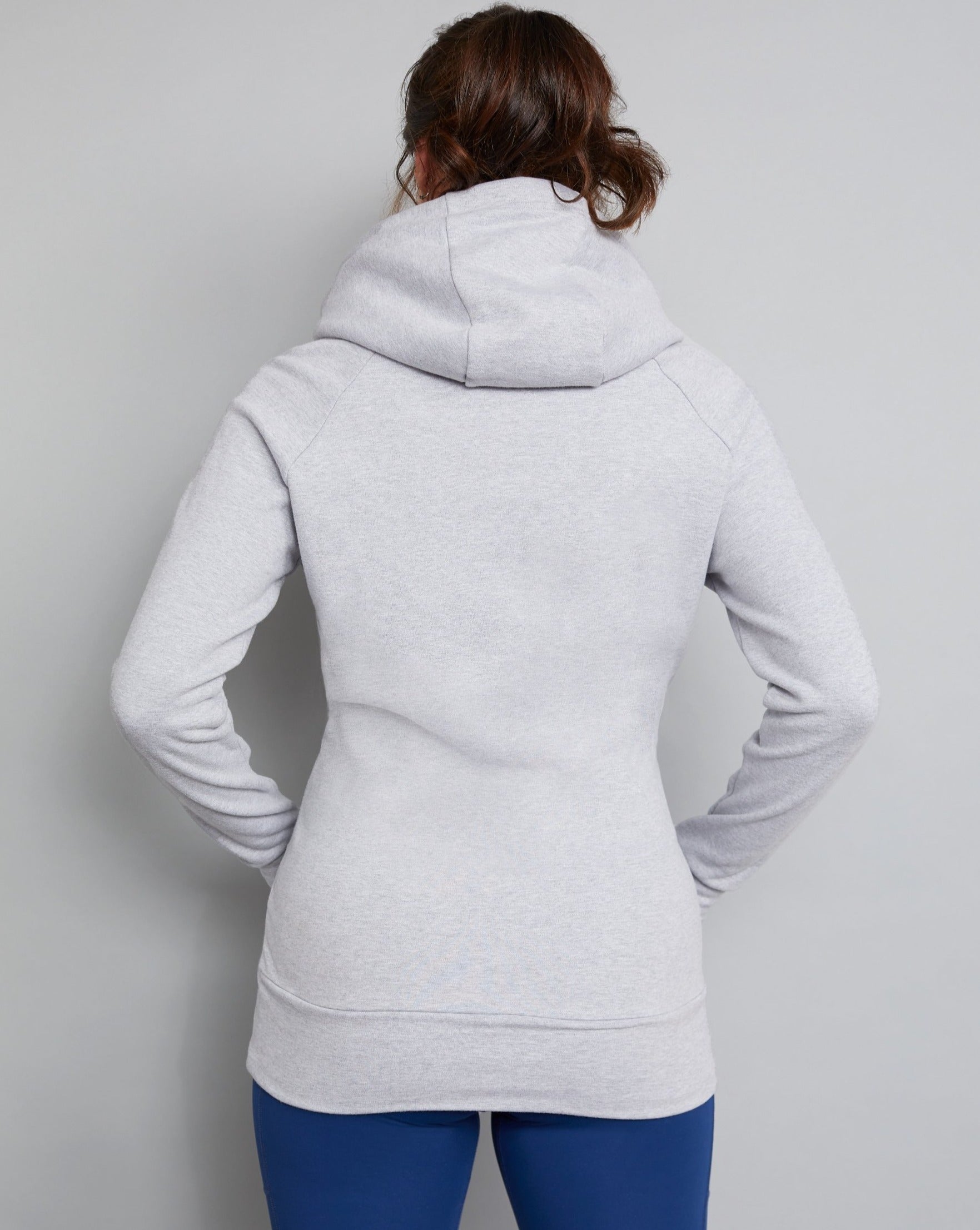 breastfeeding hoodie grey