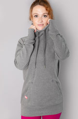 Breastfeeding Jumper, Funnel Neck - Charcoal