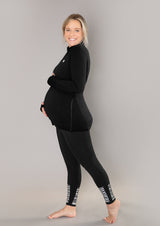 Black maternity run jacket